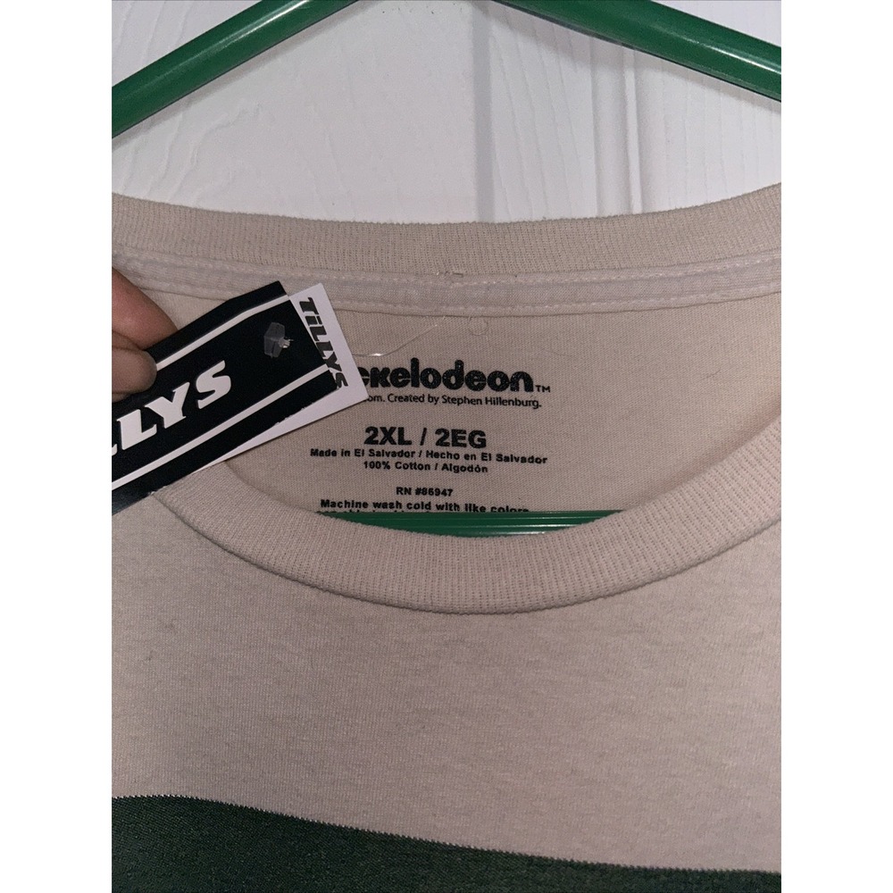 Nikelodeon SpongeBob SquarePants & Patrick Beige Short‎ Sleeve Tshirt Adult 2XL - Picture 2 of 3
